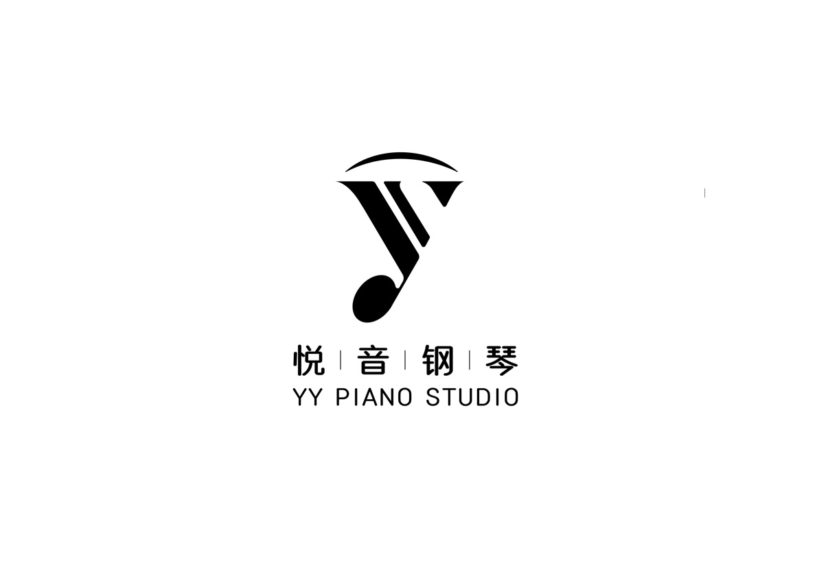 YY Piano Studio logo · 悦音钢琴标志